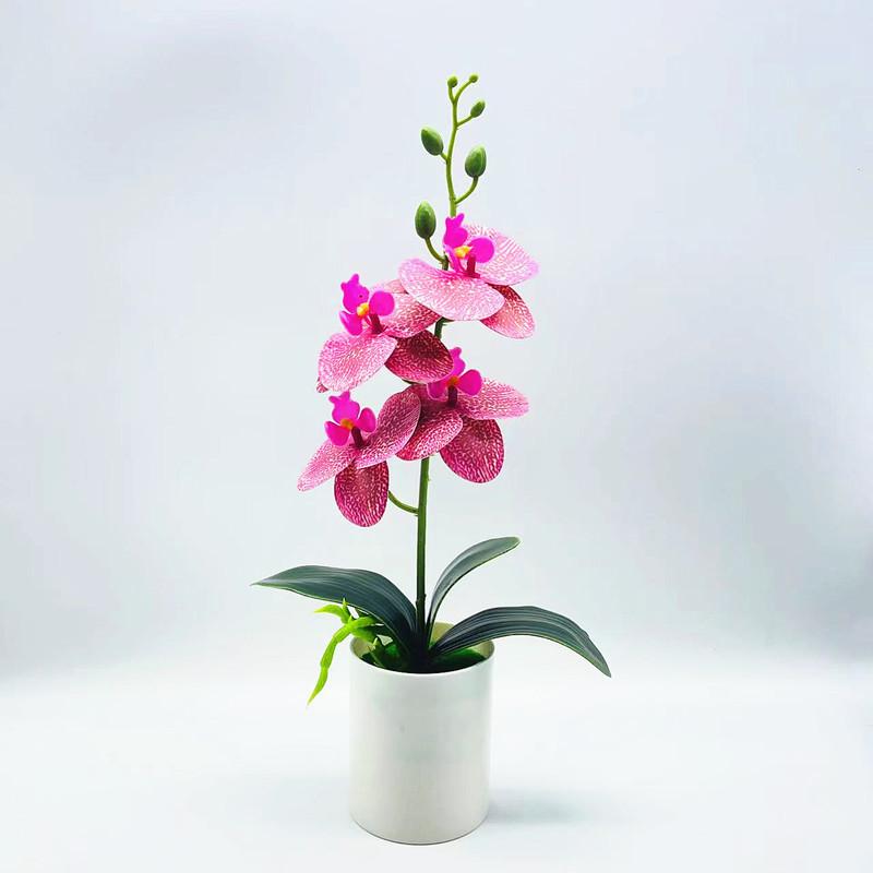 Bonsai Artificial Phalaenopsis Green Plant For Living Room Decor Present Gift