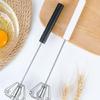 Ergonomischer Hand-Eierschläger für mühelose Backvorbereitungen Stahl-Schneebesen Klingen-Rotationsmechanismus Sahne-Mischwerkzeug