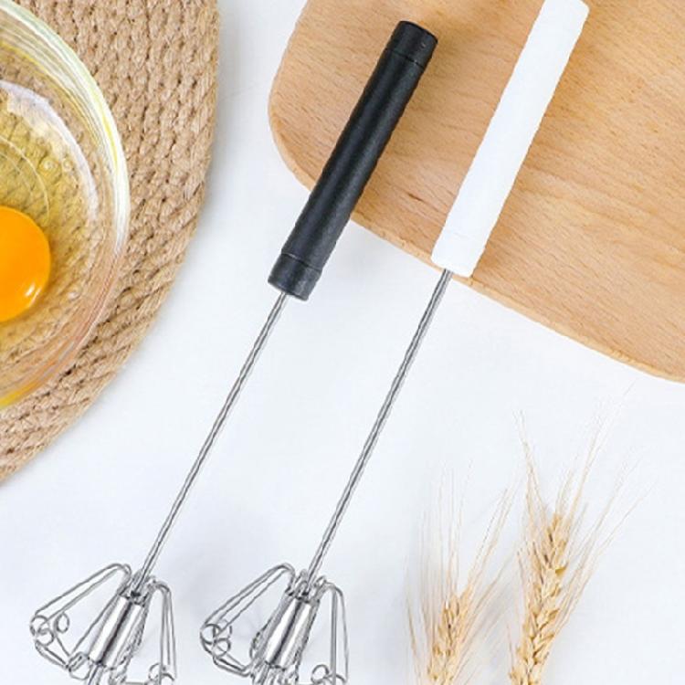 Ergonomischer Hand-Eierschläger für mühelose Backvorbereitungen Stahl-Schneebesen Klingen-Rotationsmechanismus Sahne-Mischwerkzeug