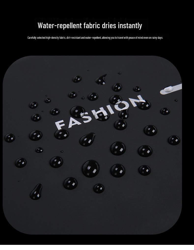 Men's Waterproof Anti-Theft Crossbody Bag with Combination Lock - Nylon Chest Pack for Motorcycle