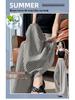 2025 Women's Ice Silk Striped High-Waisted Wide-Leg Pants for Summer