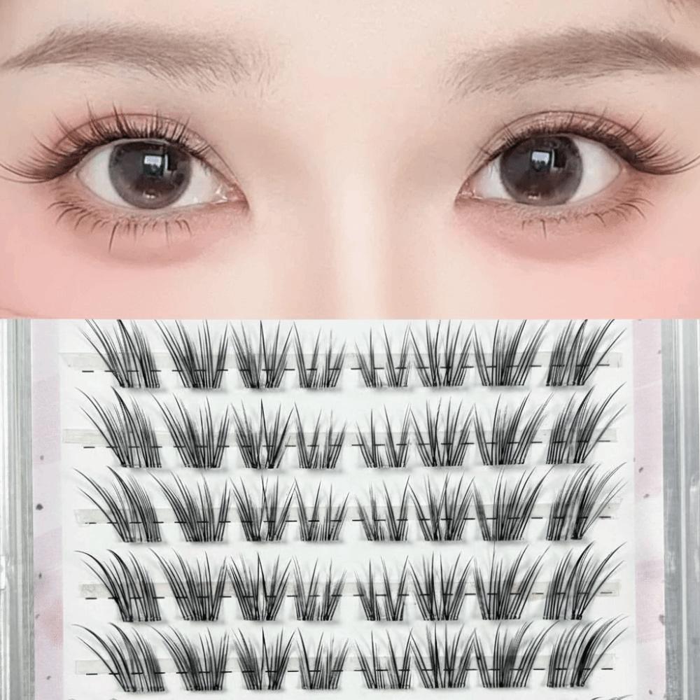New Chinese style False Eyelashes Full Strip Fake Eyelash 3D Faux Mink Lash  Eye Lash Extension