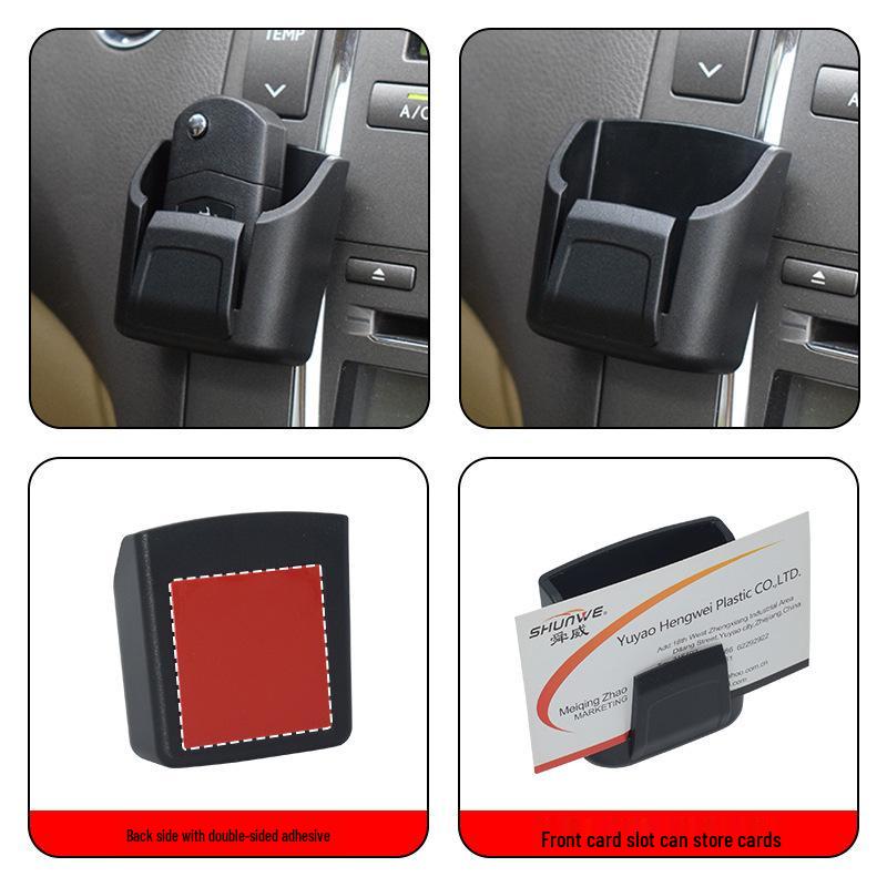 Car Console Remote Control and Key Organizer - Adhesive, No Trace, Car-Safe Storage Box