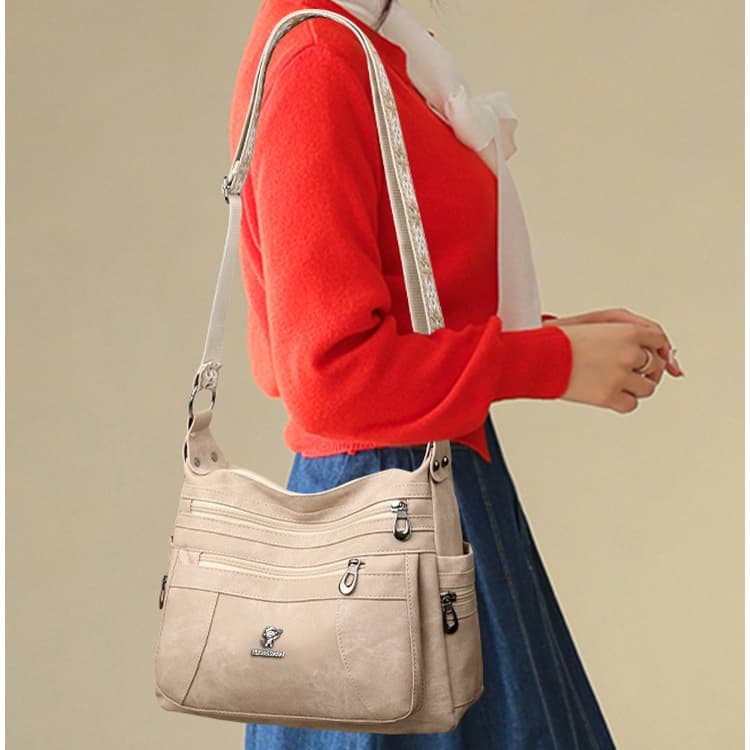 Vintage Schultertasche Damen Pendler Umhängetasche