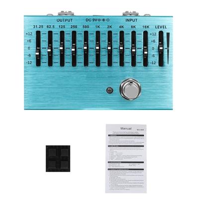 10 Band EQ Guitar Effect Pedal Portable EQ Device Guitar Effects Guitar Sound Accessory Suitable for Music Enthusiasts