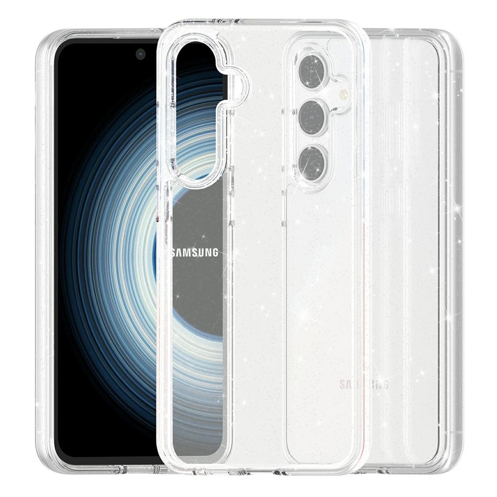 For Samsung Galaxy S25 FE Case Sparkly Powder Glitter Shiny Soft TPU+Hard PC Back Cover