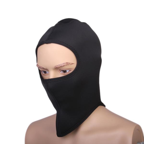3mm Black Scuba Diving Waterproof Warm Wetsuit Beanie Hood M