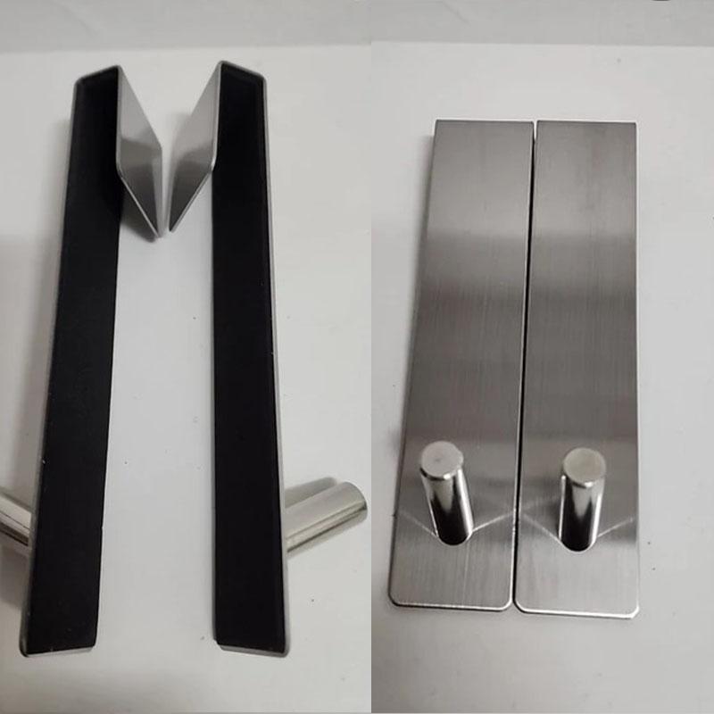 Stainless Steel Over Glass Door Shower Door Back Shower S-Shape Towel Hooks Bathroom Bathrobe Hanger Holder Rack