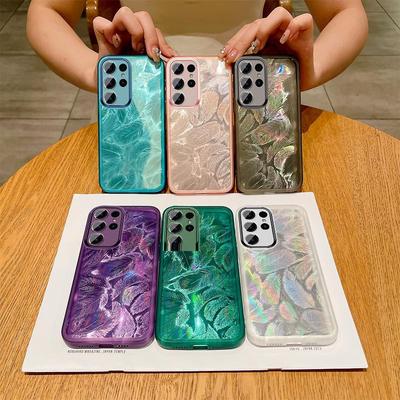 Applicable To Samsung S25ultra Mobile Phone Case S23 Transparent Feather S22 Lens All-inclusive S21 Anti-drop S20 Protective Case
