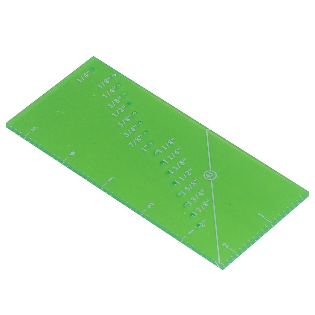 Sewing Ruler Green Convenient Practical Compact Portable Clear Transparent Saving Time Quilting Accessories for Home