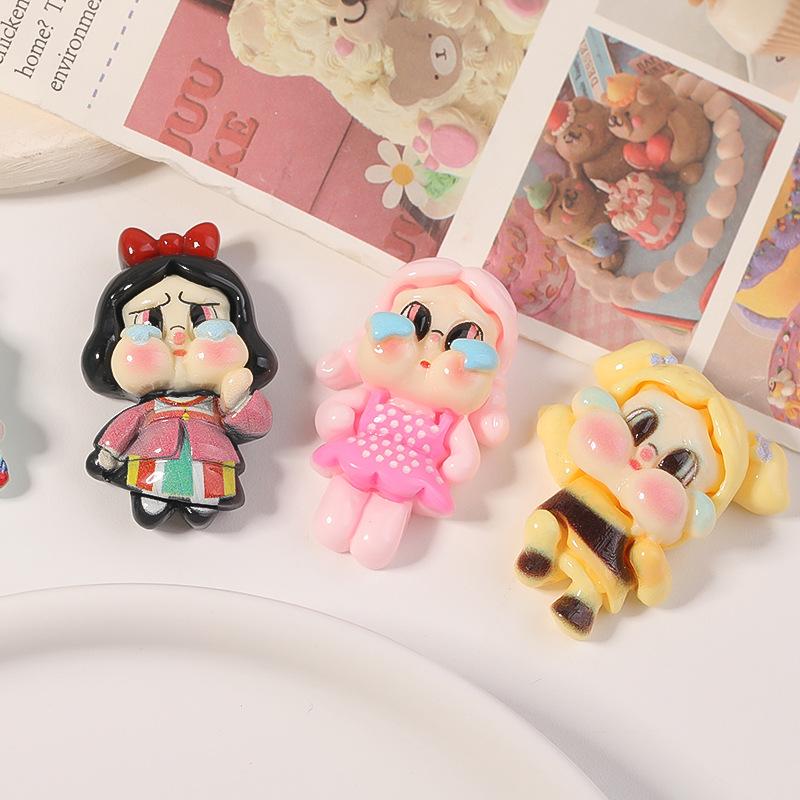 Crying Baby Resin Accessories: Cartoon Cream Glue Phone Case Patches, Kids' Hair Accessories, Fridge Magnets & Decoration Materials