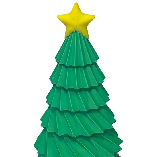 Festival Tree Ornament 3D Printed Christmas Figurine, Yellow Star Topper Statue, Mini Holiday Decor Decoration for Home Office, Gift Xmas