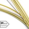Orphee TX620 (010-047in/0.25-1.20mm) Extra Light Folk Acoustic Guitar String