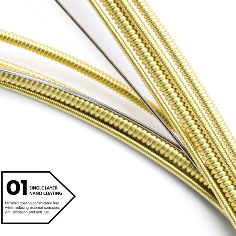 Orphee TX620 (010-047in/0.25-1.20mm) Extra Light Folk Acoustic Guitar String