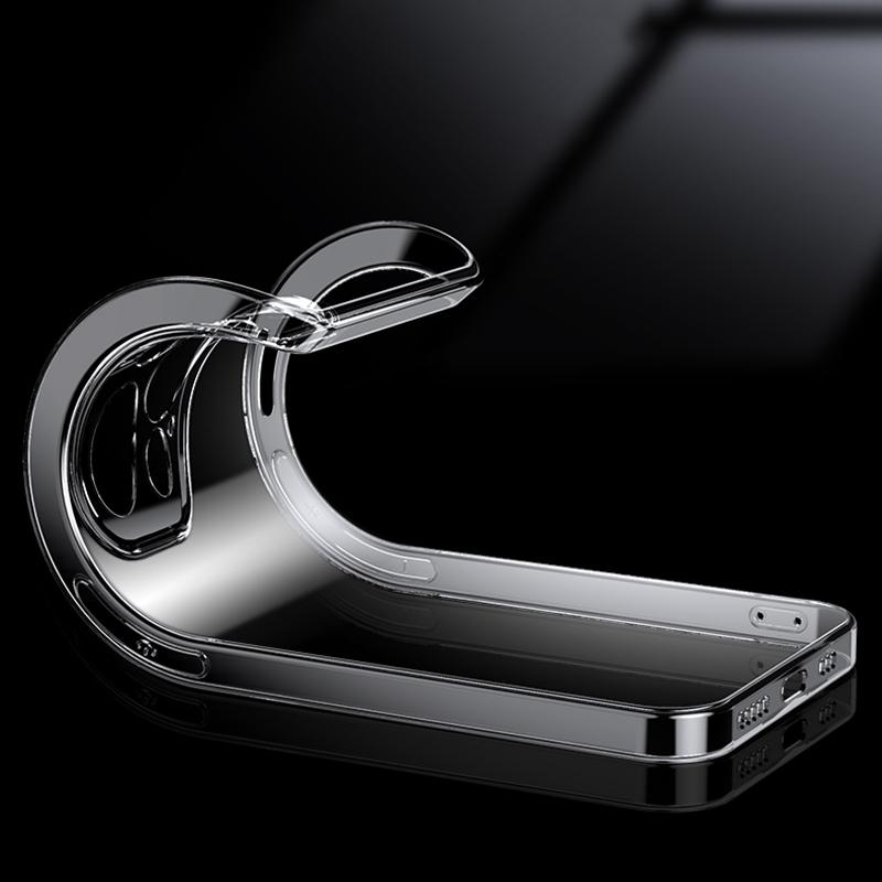 Průhledný křišťálový silikonový měkký kryt na telefon pro iPhone 13 14 Pro 12 Mini 11 Pro XS Max X XR SE 2022 7 8 6 6S Plus Nárazuvzdorný kryt