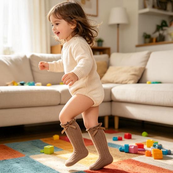 Breathable Lightweight Baby Socks Cotton Multi-color 9 Cm 1 Pair