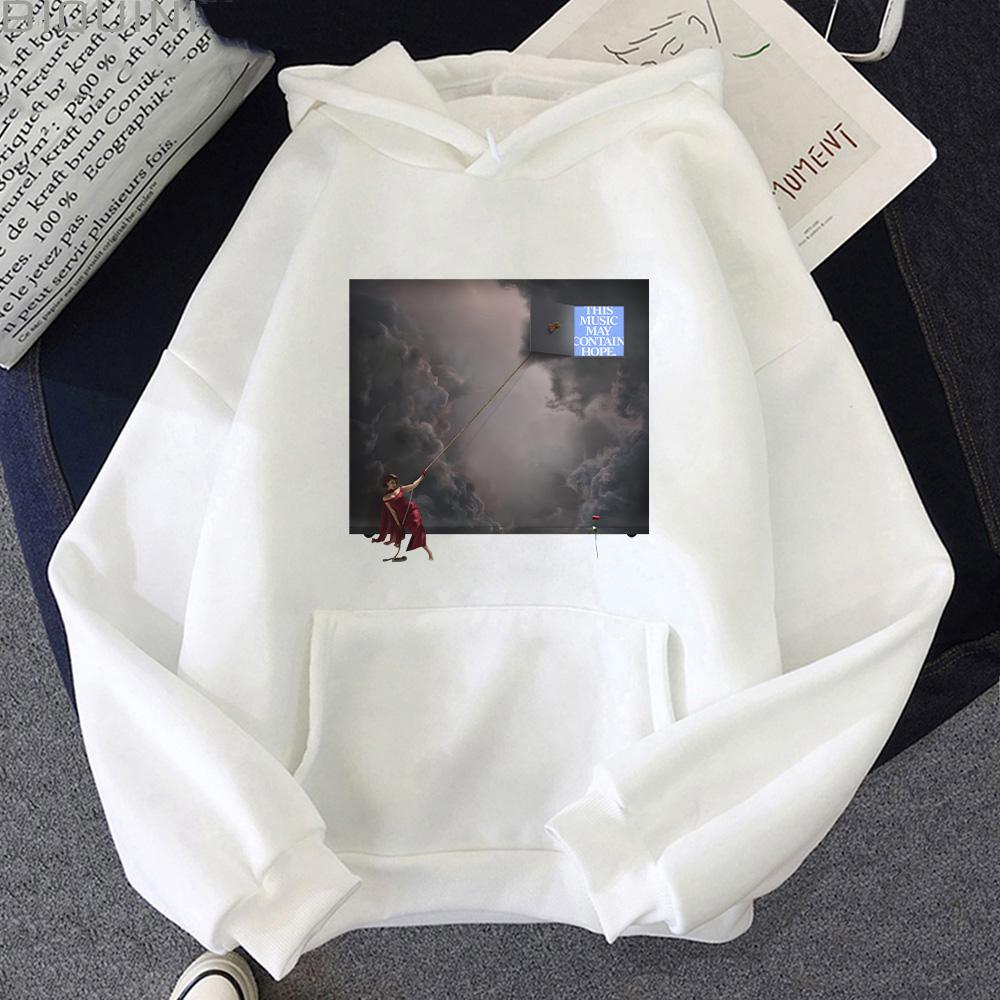 RAYE This Music May Contain Hope Second Album Cover Print Hoodies  Fashion Men Women Clothing Long Sleeve High Street Y2K Hoody