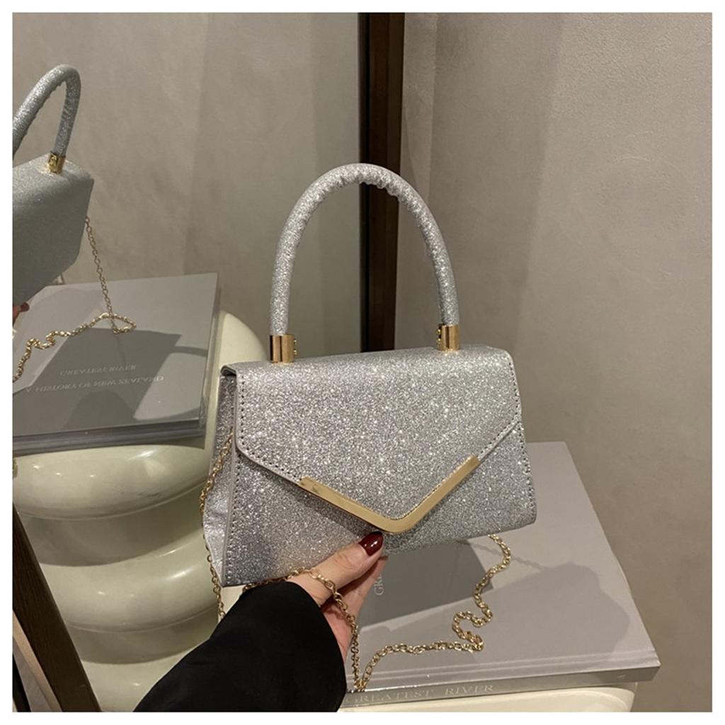 Pure Colour Women Trend Casual Simple Commuter Single Shoulder Crossbody Small Square Bag