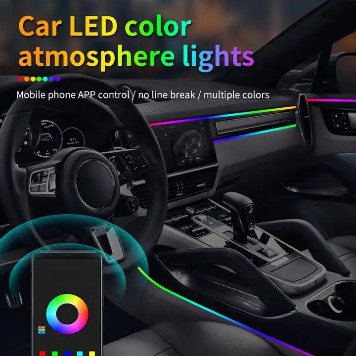 Car Interior 18-in-1 Hidden LED Ambient Light Strip - 256 Color Options
