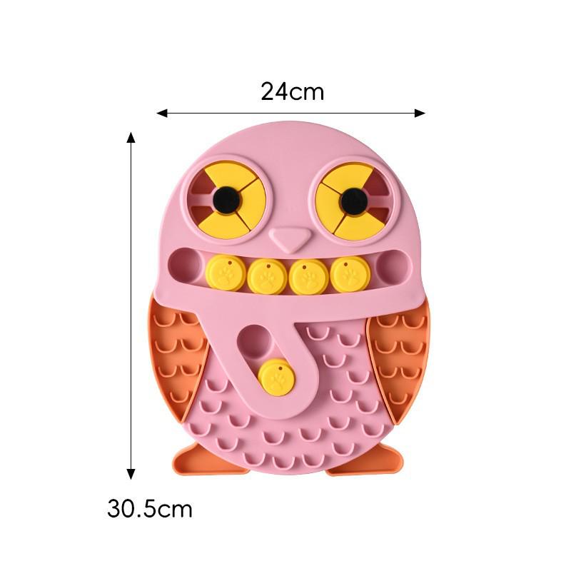 

New Anti-Choking Dog Puzzle Training Feeder Bowl - Slow Feed Basin for Pets рожевий
