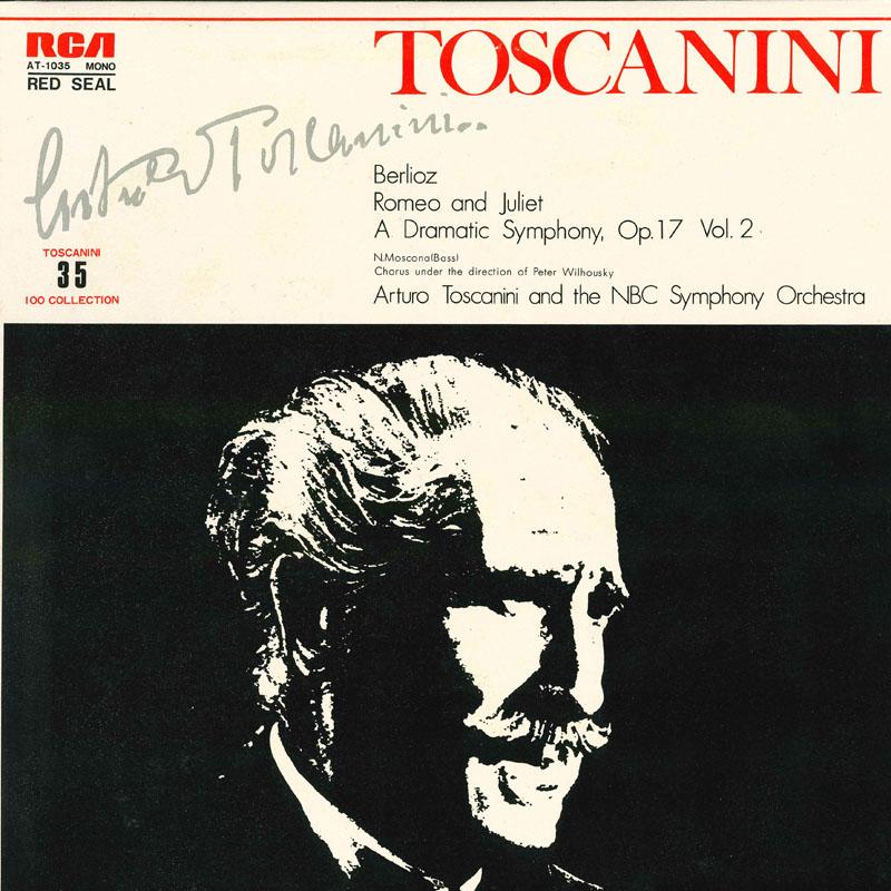 

LP Record ARTURO TOSCANINI Berlioz Romeo And Juliet A Dramatic AT1035 RCA RED SEAL Japan Classical Used