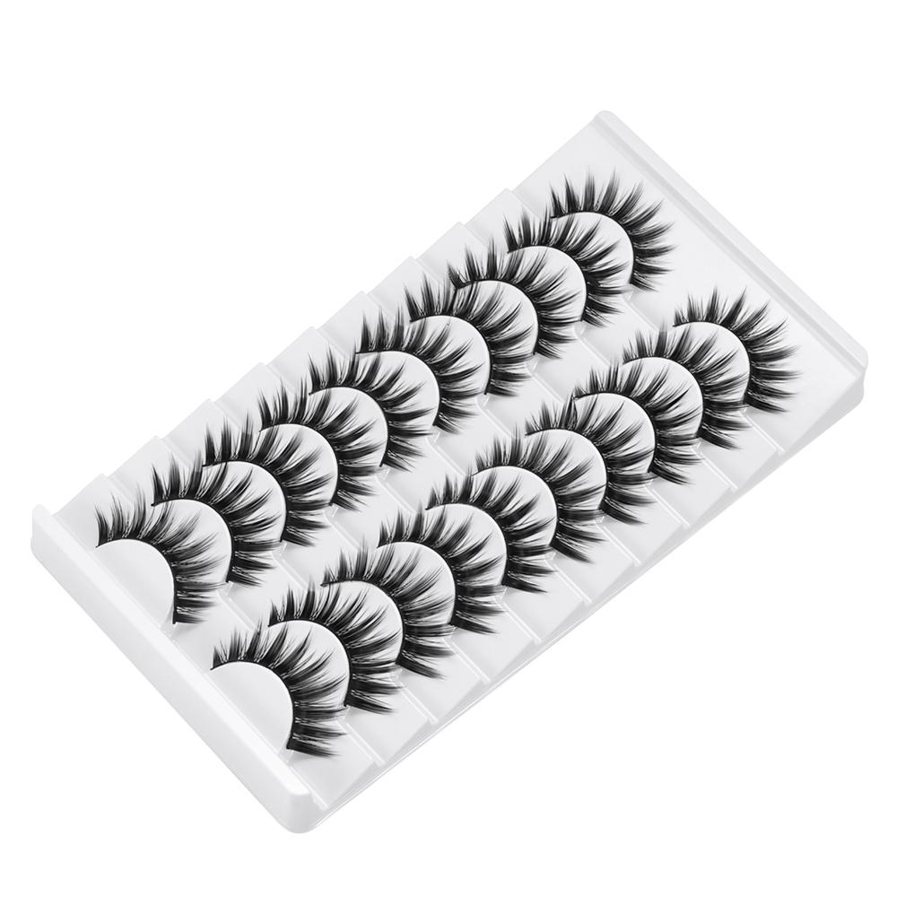 Natrual Long False Eyelashes Handmade Eye Makeup Tools Beauty 3D Faux Mink Lash Eye Lash Extension