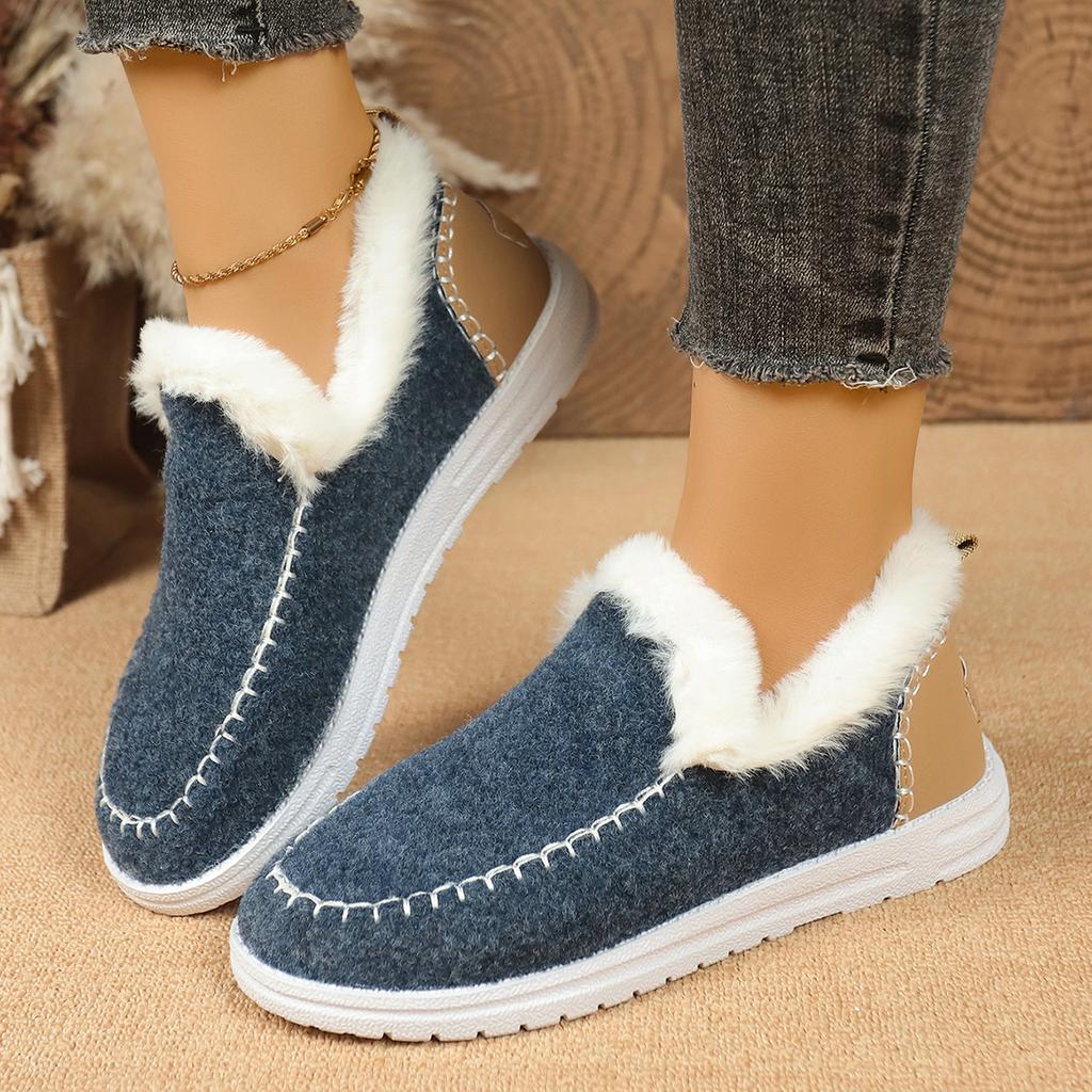 Stivali da Neve da Donna Tendenza Outdoor Stivaletti da Passeggio da Donna Scarpe Casual Calde Firmate da Donna Nuovi del 2025 Scarpe in Cotone Peluche Corto