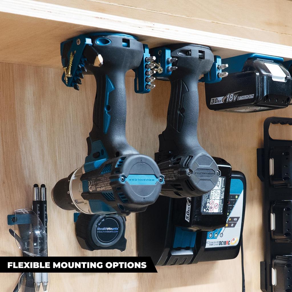 Stealth Mount Tool Mount for Makita LXT Blue (4-pack) TM-MK18-BLU-4