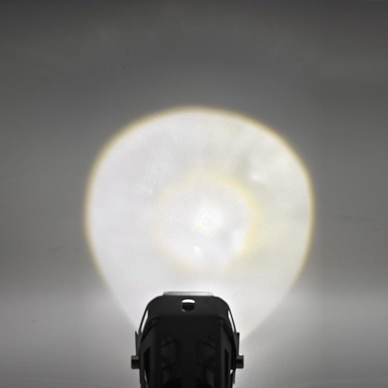 Universal U7 LED Motorcycle Spotlight with Super Bright Laser and Angel Eye Flashing Headlight