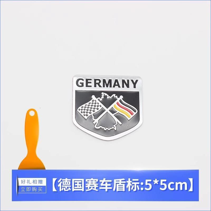 Etichettatura in alluminio Emblema Auto Styling Germania Inghilterra Italia Francia USA Bandiera Distintivo Adesivo