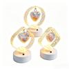 Stable No-Flicker Light Geometric LED Night Light  Bedside Bedroom Lighting
