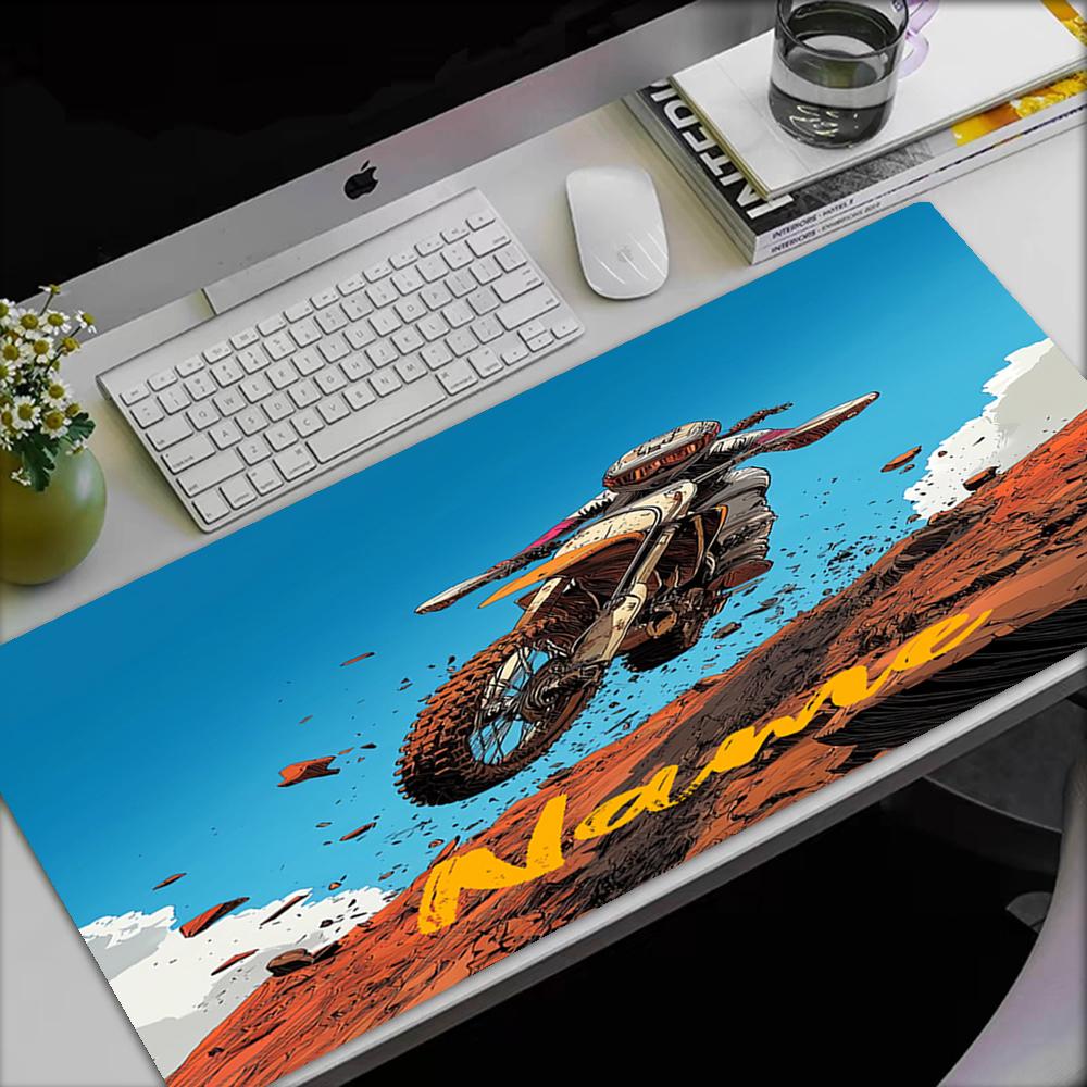 Tappetino Mouse Personalizzato Tema Moto da Fuoristrada, Base in Gomma Antiscivolo, Multifunzionale per Ufficio e Casa, Perfetto per Personalizzare lo Spazio di Lavoro.