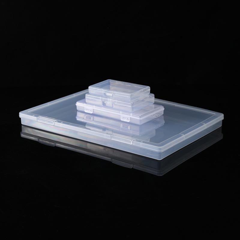 Plastic Storage Box, Packaging Box, Parts Hardware Tool Box Cross-Border Long Flat Box Square Box Pp Box Jewelry Stationery Box