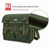 Enhanced Wear-Resistant Canvas Tool Bag for Woodworking, Plumbing, Electrical Maintenance - Multi-functional and Durable Storage Pouch.