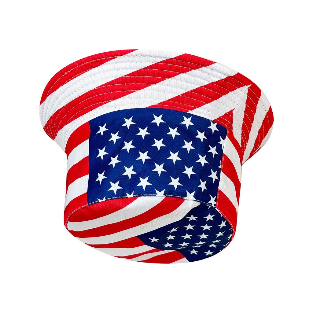 Patriotic American Flag Bucket Hat, Reversible, Casual Style, Foldable, Suitable for Independence Day and Everyday Use,
