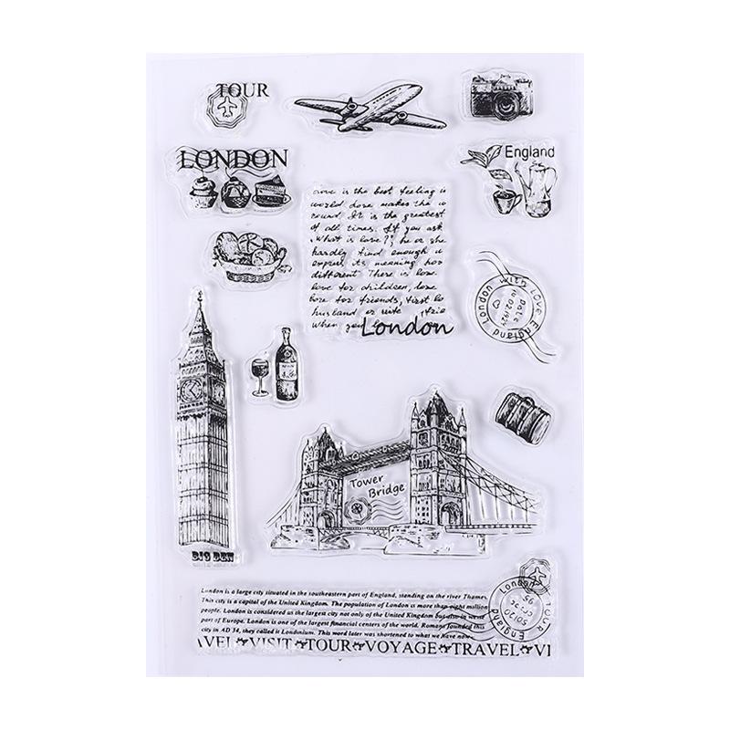 Retro Icons Silicone Stamps for Journals, DIY Photo Albums, and Card Decoration