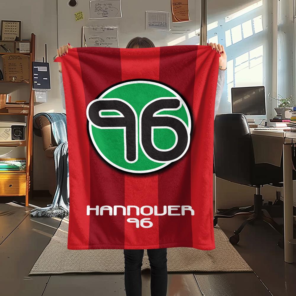 1pc Hannover 96 Print Flannel Blanket, High Quality Comfortable for All Seasons, Home Decor, Warmth and Comfort, Perfect for Christmas Gifts58