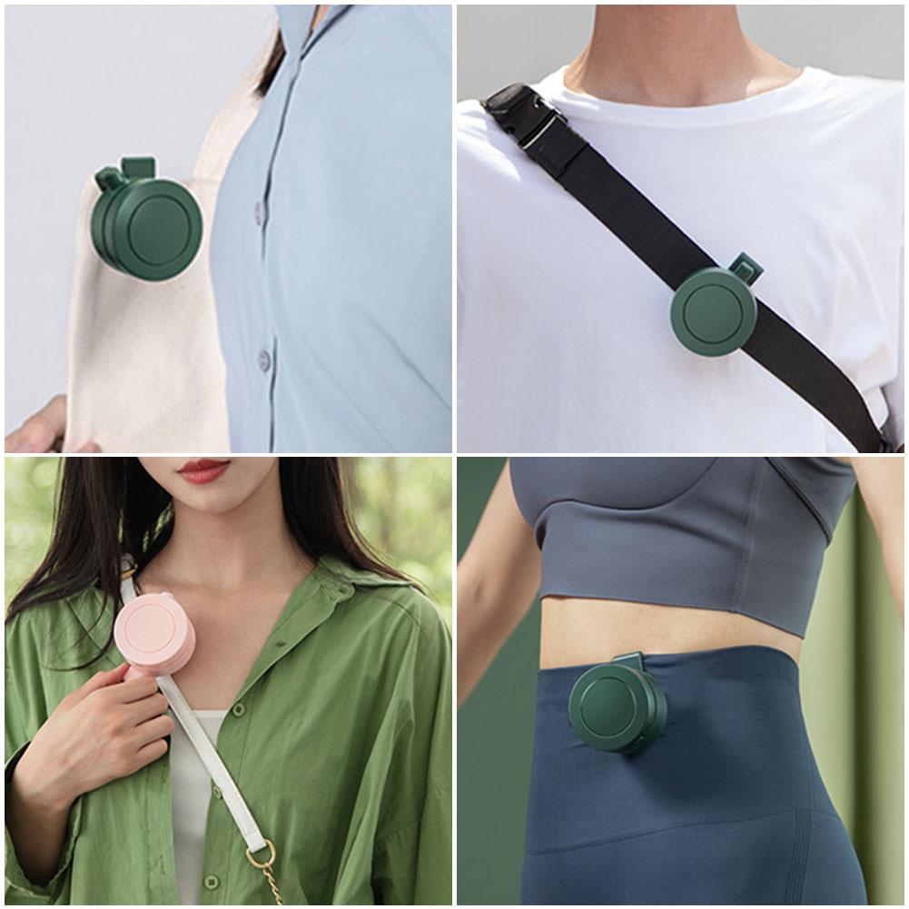 Portable Fan Mini Handheld Rechargeable Bladeless Electric Fan Clip Waist Fan Suitable for Outdoor Ventilation Desktop Small Fan