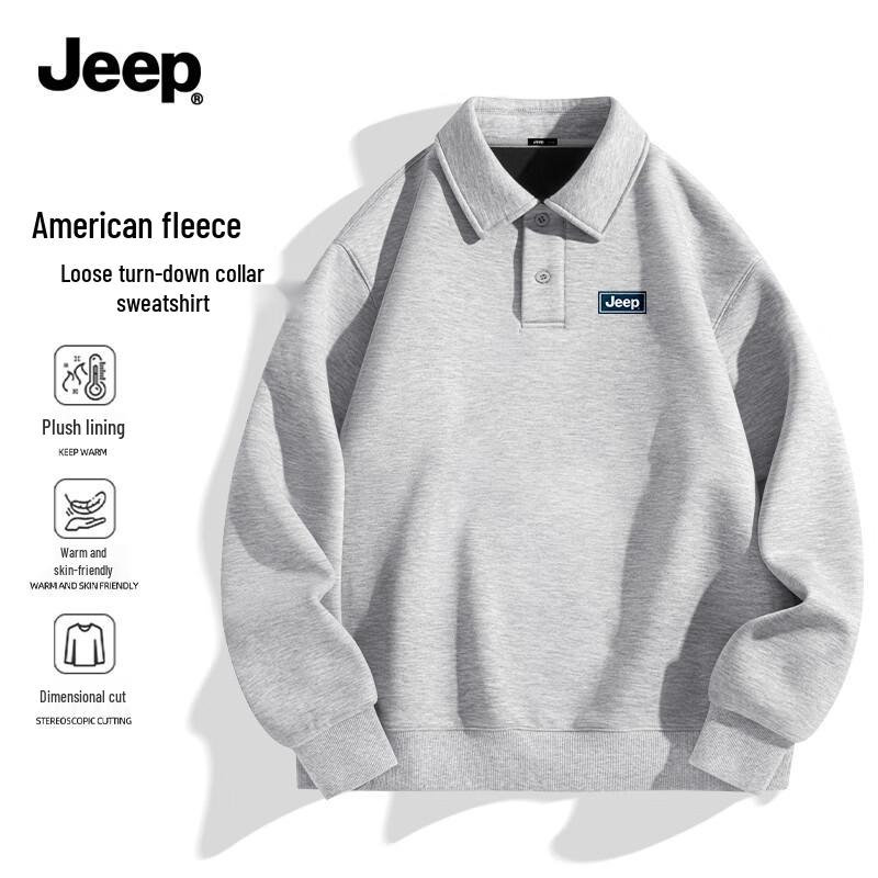 

Jeep Men s Fleece-Lined POLO Sweatshirt 4XL