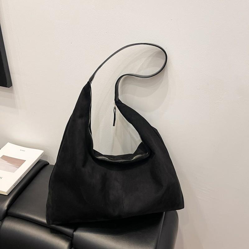 

Tote Bag Women s Fashionable Large-capacity Shoulder Retro Underarm Suede Commuting Trendy 39x9x37