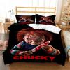 Halloween Horror Movie Clown Printed Quilt Cover Pillowcase Queen Bedding Set Bedding Set Luxury Personalized Bedding