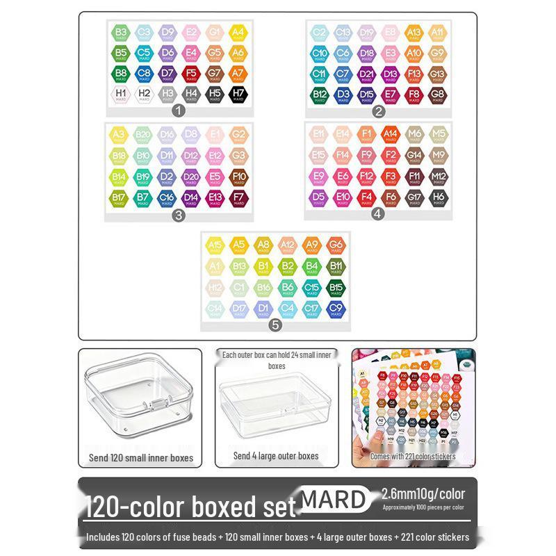 Haus 294 Color Fusion Perler Perlen Nachfüllset - 221 Spezialfarben DIY-Materialien