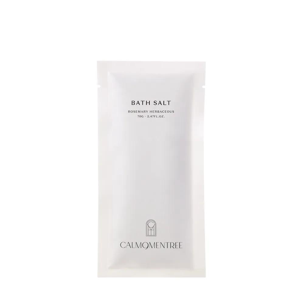 CALMOMENTREE Rosemary Exfoliating Moisturizing Bath Salt 70g / Natural Scent Himalaya Salt Fatigue Relief