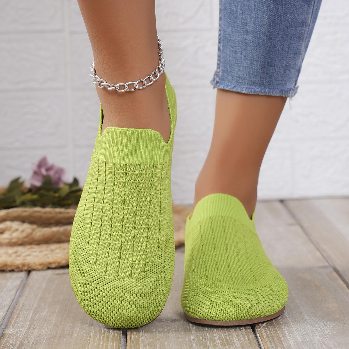 

Женская обувь с большой головой, больших размеров, женская обувь, удобная и свободная посадка, всесезонная обувь 44 зелёный