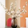 Cherry Blossom Artificial Floral Arrangement - Elegant Faux Peach Blossoms for Living or Dining Room Décor