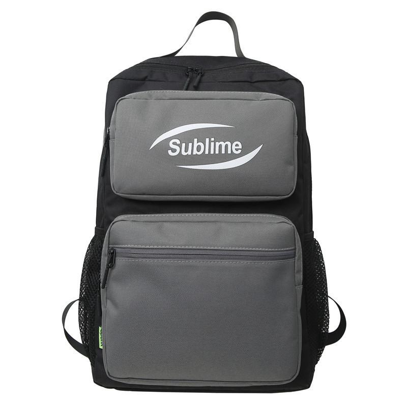 School bag, new student tutoring bag, hand-held tutoring simple boys  large-capacity color matching backpack темно-синий
