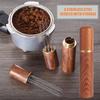 1/2 Stück Nadel Kaffeerührer Edelstahl Kaffeepulver Tamper Espresso Verteiler WDT Werkzeug Holzgriff Café Barista Zubehör