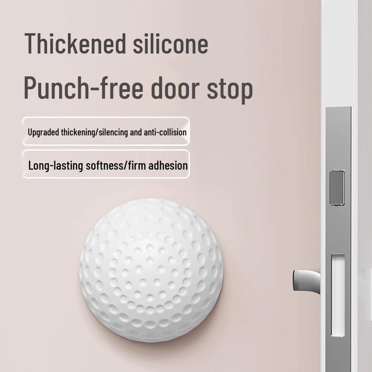 

Thickened Silicone Door Handle Anti-Collision Pad for Front and Entry Doors Gray Silicone Pad - Single Piece - OPP Package
