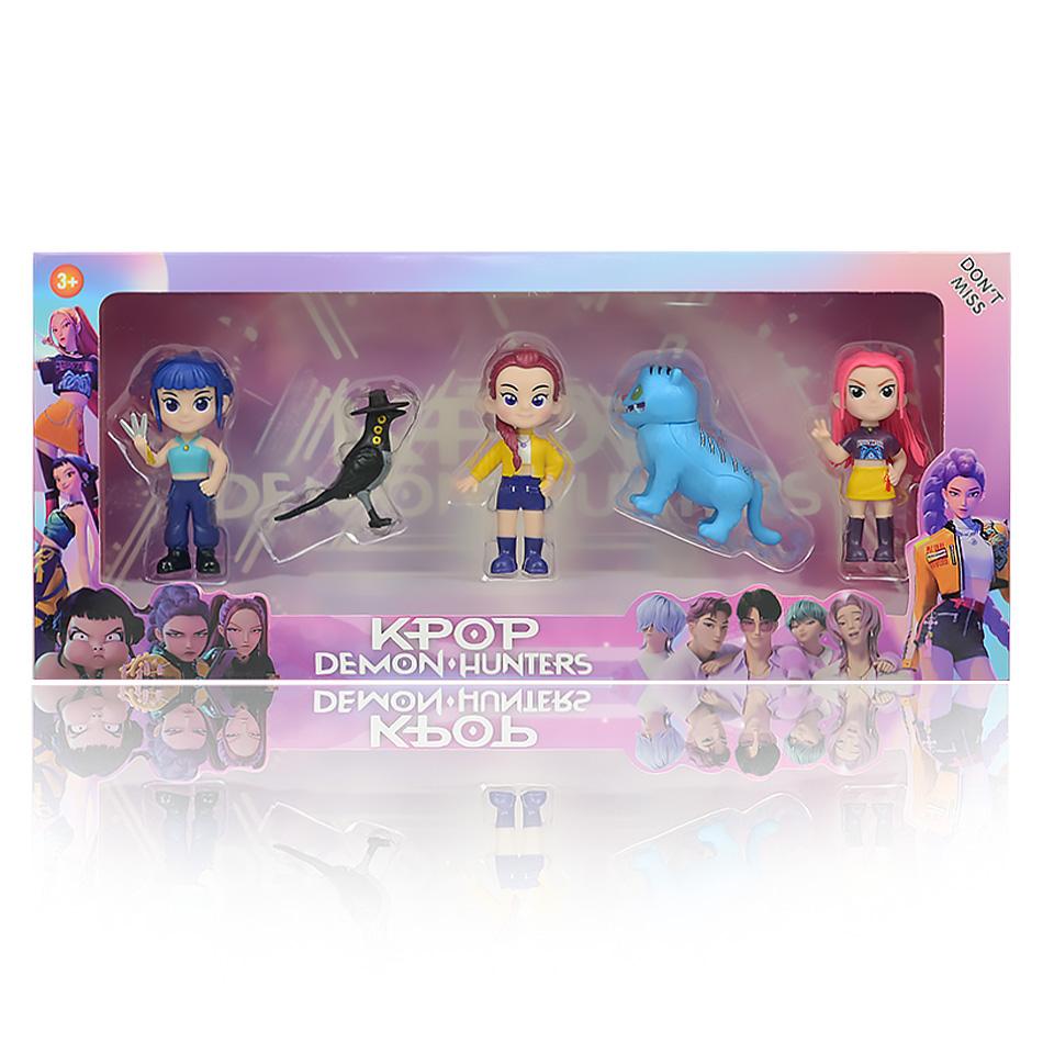 100% NEUF Kpop Devil Hunter Rumi Zoe Mira anime polychlorure de vinyle collection de personnages bibelots de bureau Cadeau du Nouvel An pour enfants