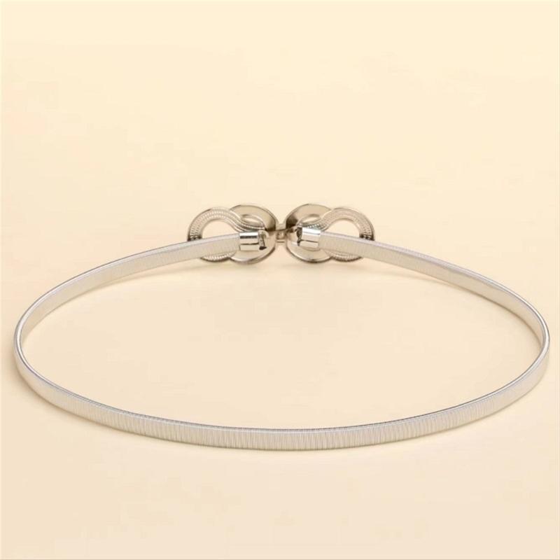Elegant Adjustable Gold Chain Belt For Dresses Women’s Fashion Accessory Slim Metal Waistband